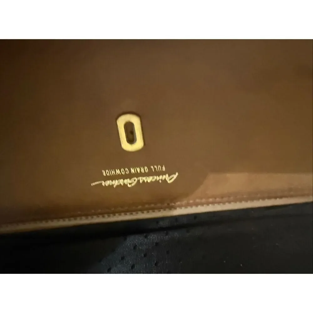 Vintage Princess Gardner Women's Leather Tri-fold Checkbook Wallet Tan OS NWOT